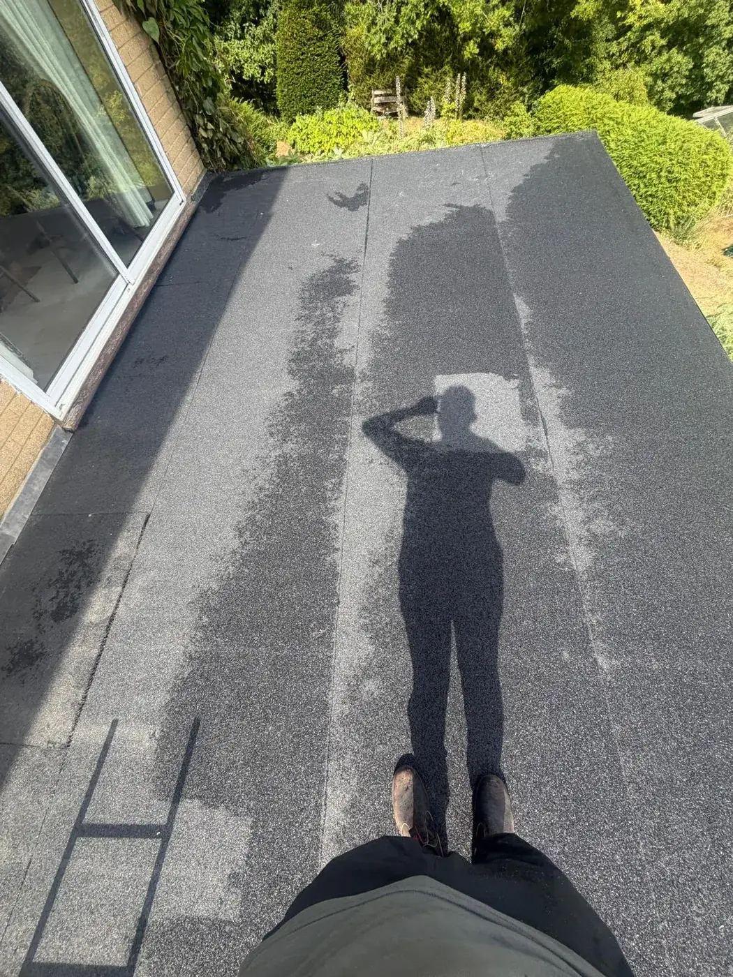 Completed flat roof finished by Seal Pro Roofing in the Medway towns