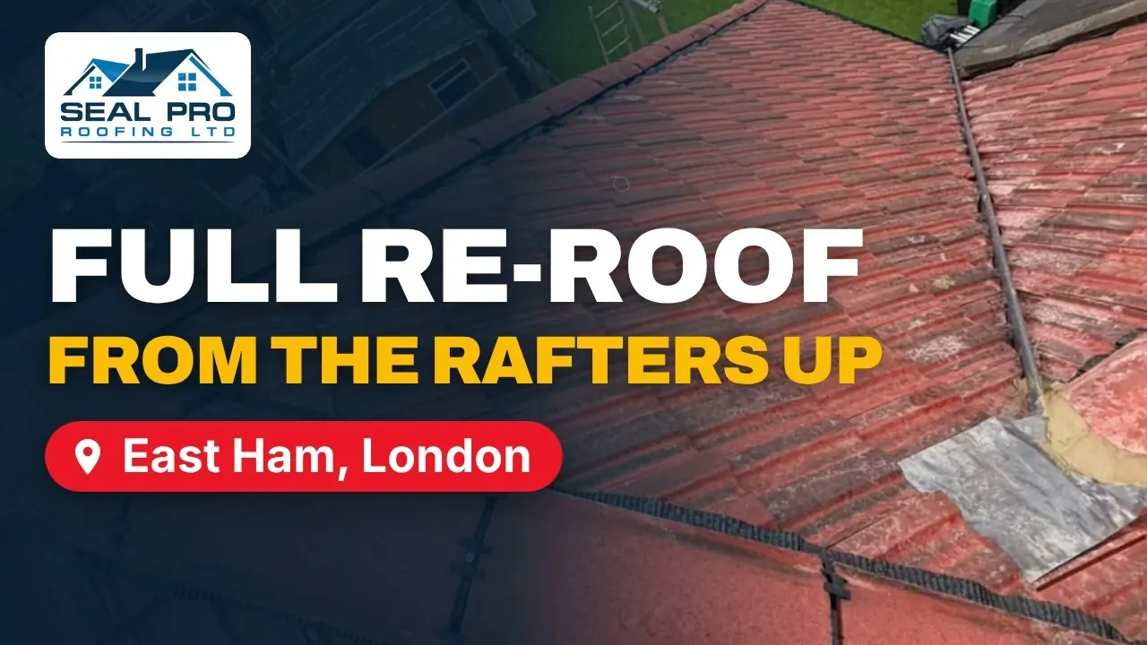 Full re-roof in East Ham, London, video by Seal Pro Roofing