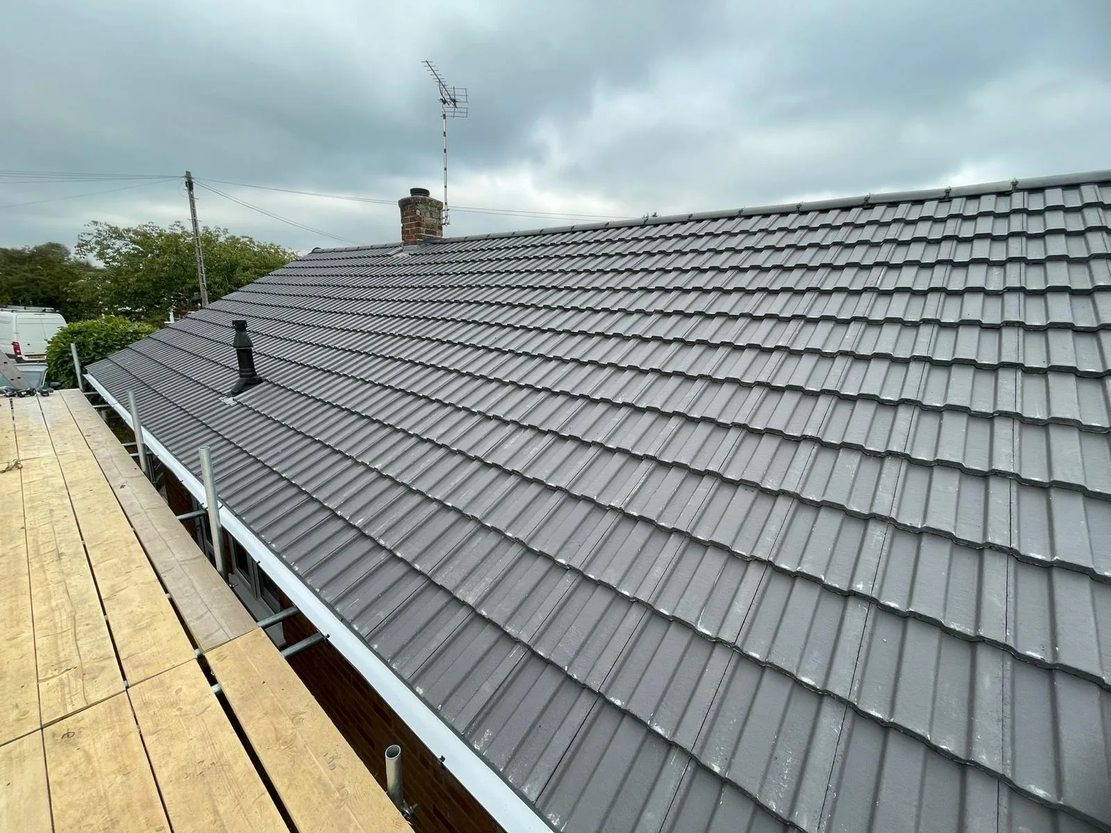 Roofing workmanship on a recent local job
