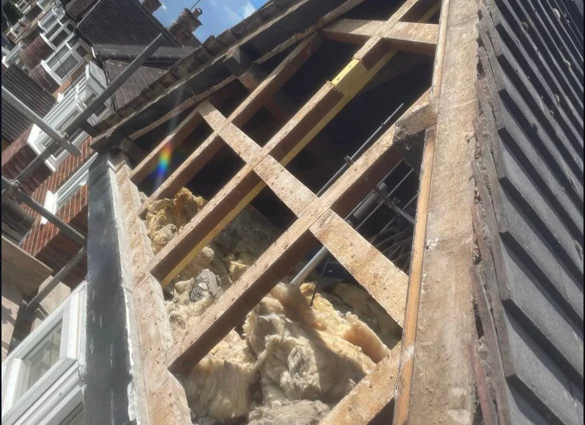 Roofing detail from a completed Seal Pro Roofing job