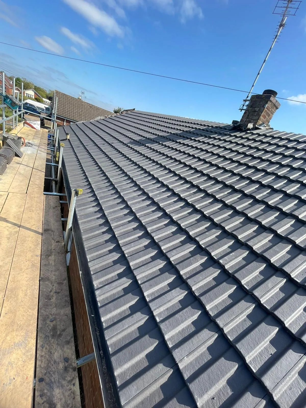Completed roof photographed by the Seal Pro Roofing team