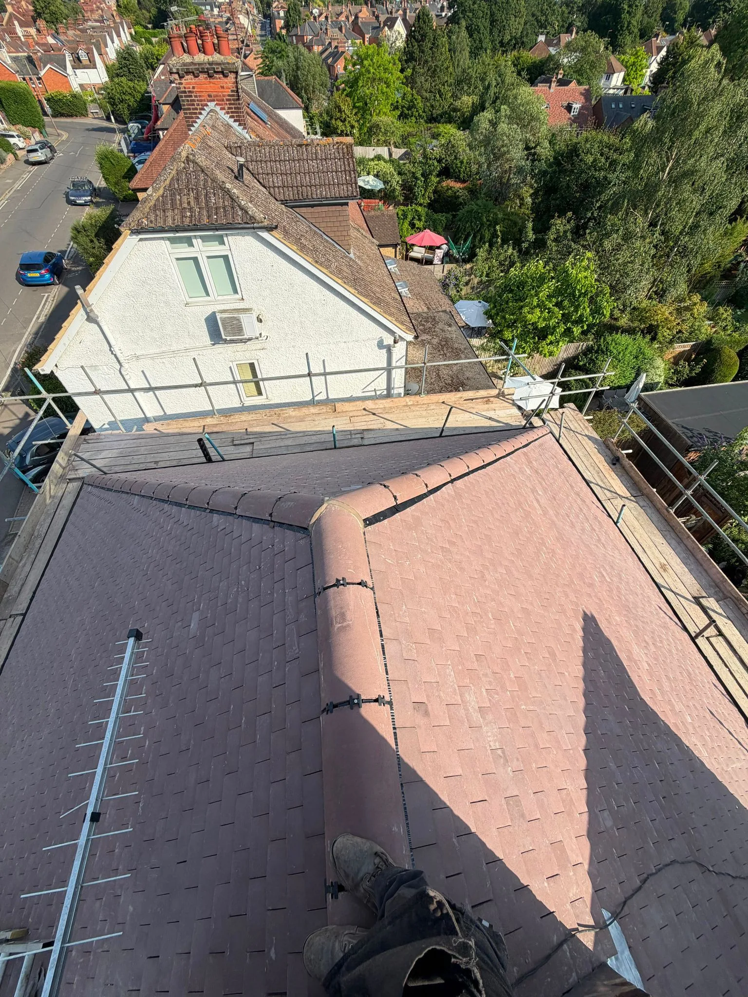 Re-roof with new fascias in Kingston upon Thames