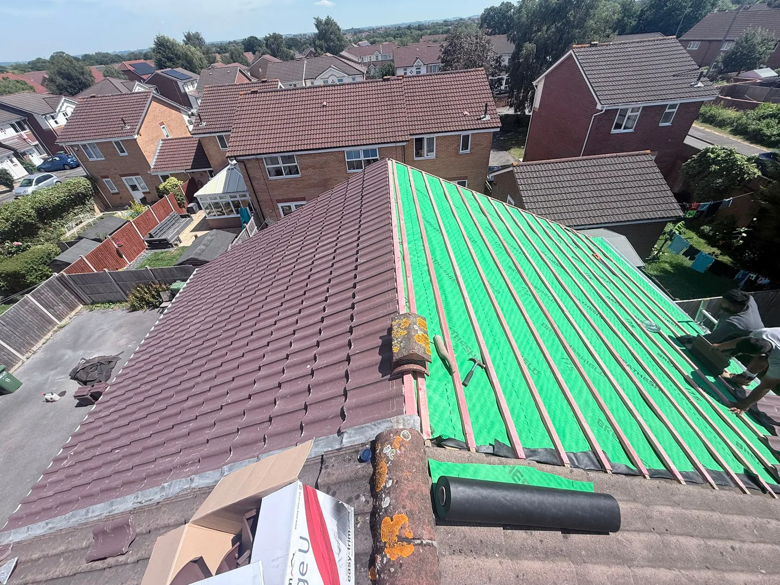 New roof and guttering in New Malden