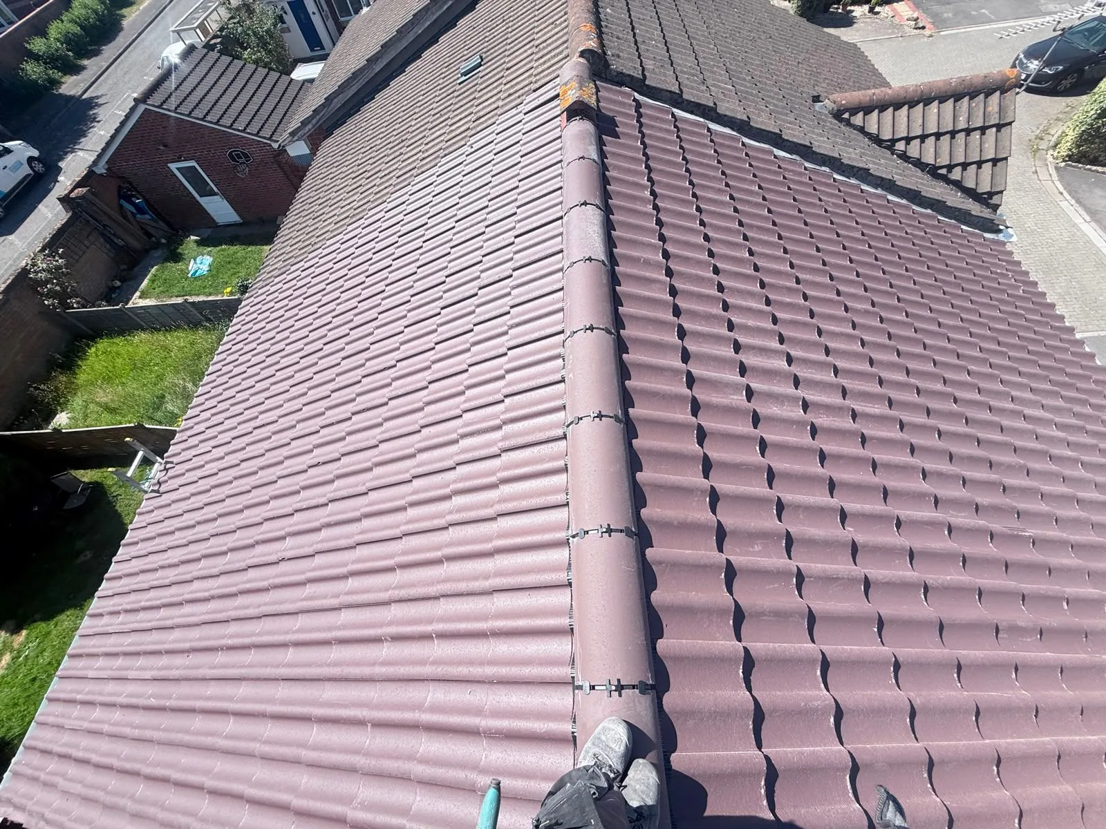 Completed new roof with new guttering in New Malden