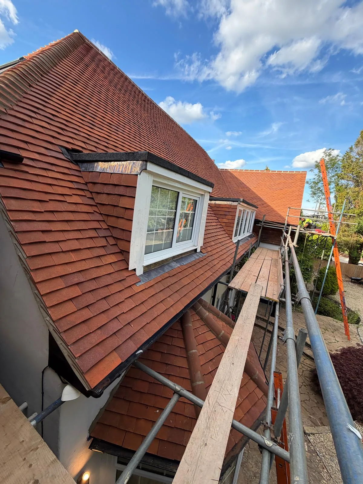 New clay tile roof in Richmond