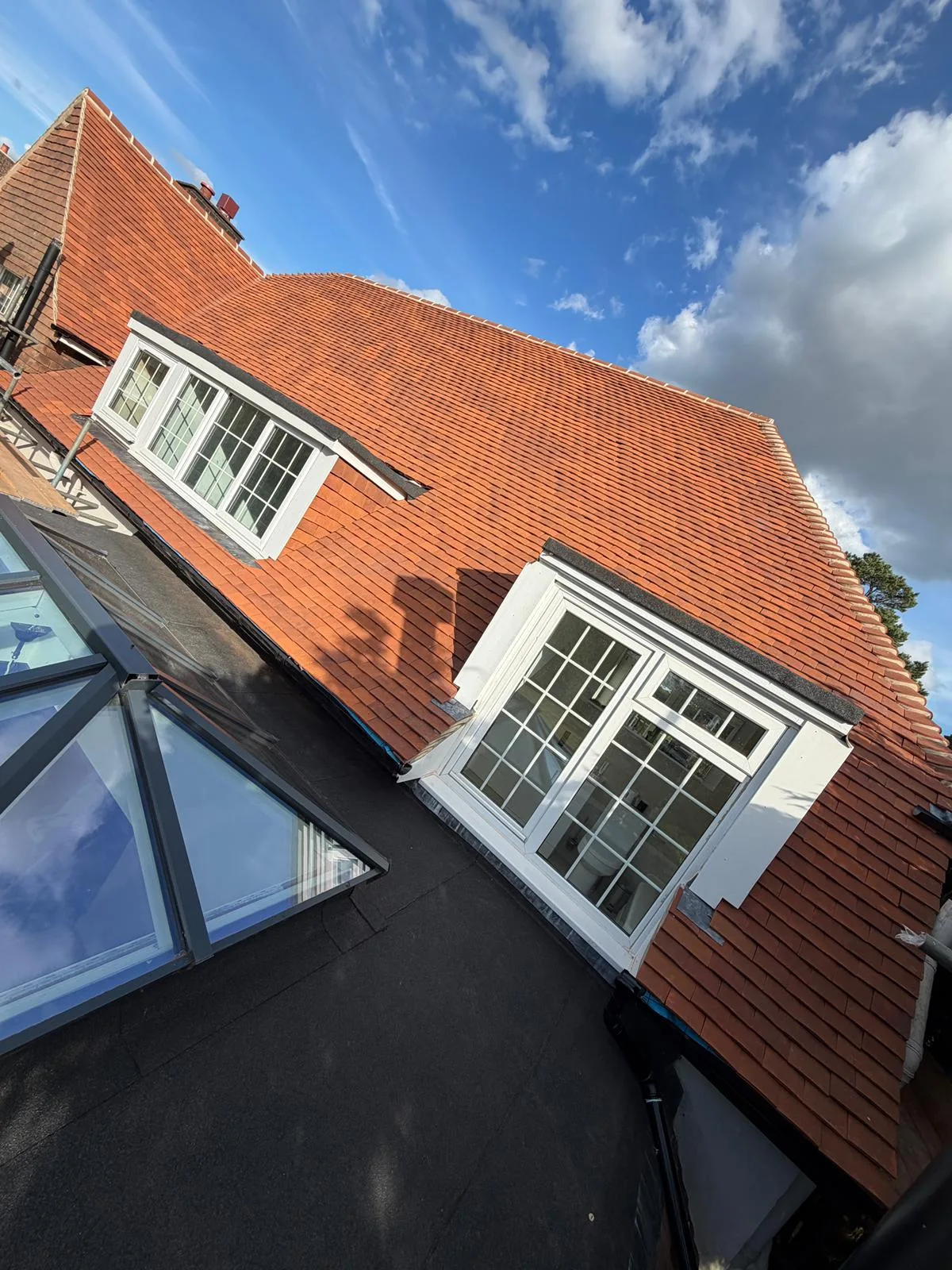 Re-felted and re-battened roof during the Richmond re-roof
