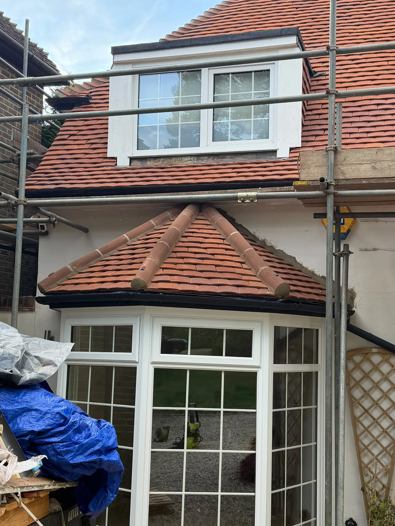 New lead flashing on our Richmond clay tile roof