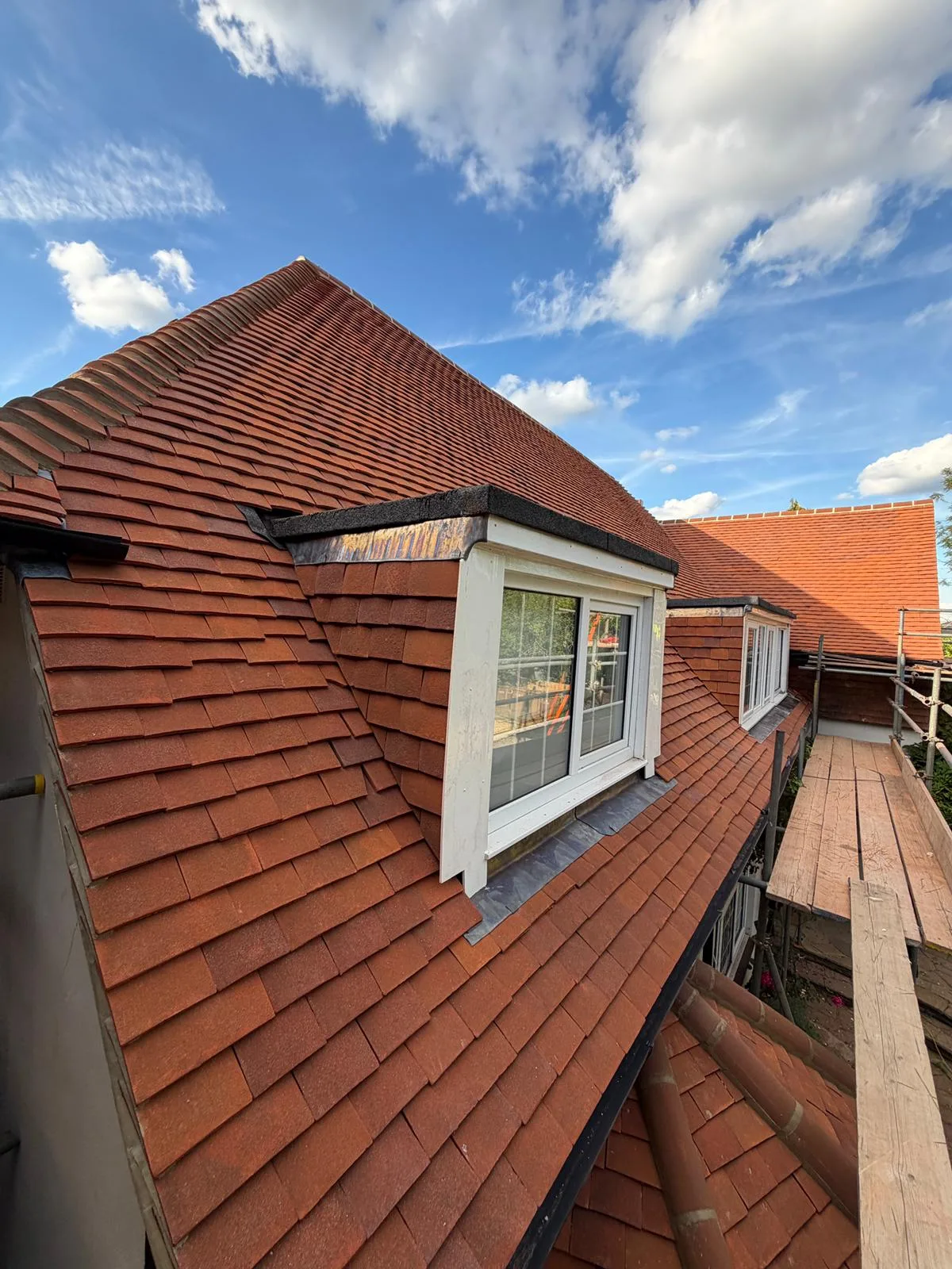 Roofline detail on the Richmond clay tile roof