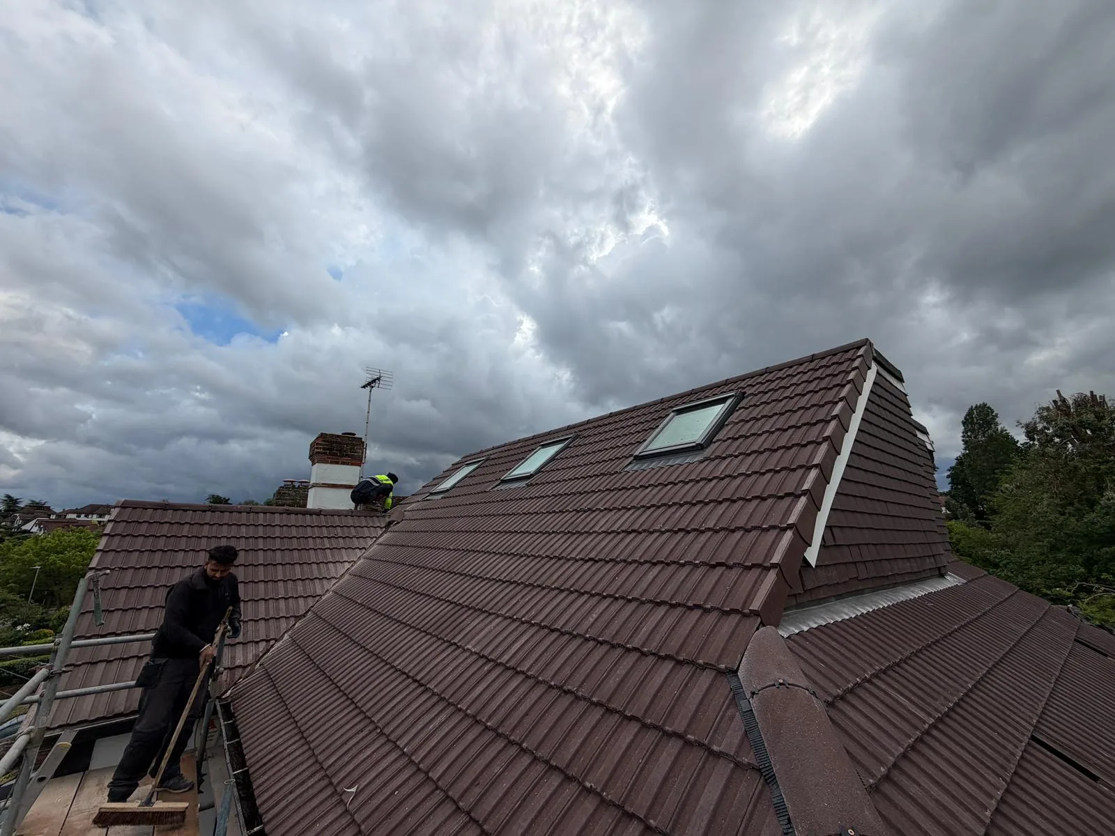 New tiles laid by the Seal Pro Roofing team in Surbiton
