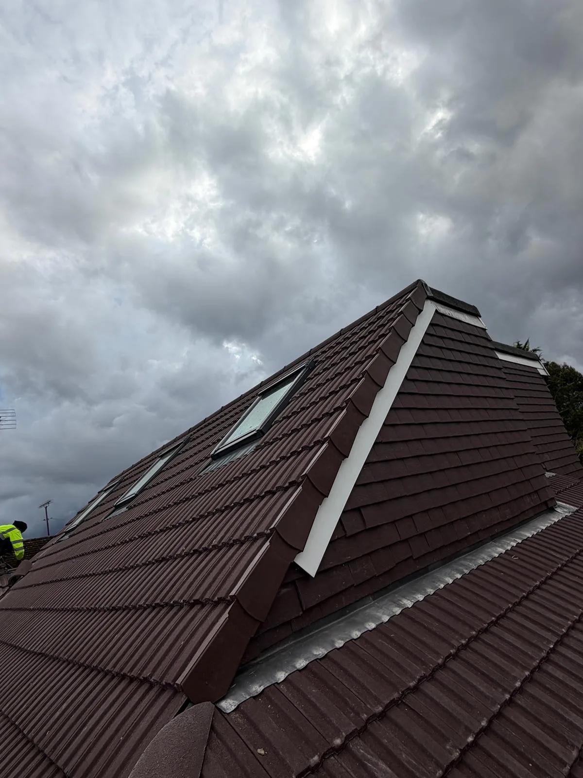 Finished Redland tile roof from our Surbiton job